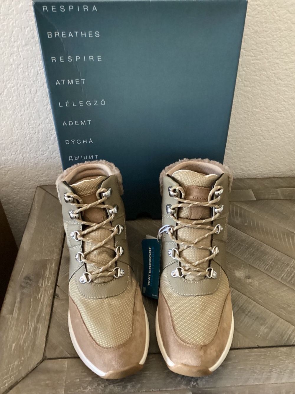 GEOX Braies Faux Fur Hiker Boot (Women), size US 10/EU 40
